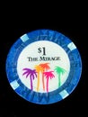 Vintage The Mirage $1 Poker Chip