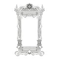 Vintage mirror frame