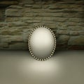 Vintage Mirror with Frame Royalty Free Stock Photo