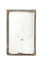 Small vintage mirror isolated over white