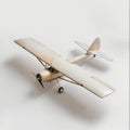 Vintage Model Airplane on White Background Royalty Free Stock Photo