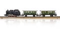 Vintage Model Electric Train on the Rails