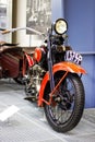 Vintage model of motorcycle