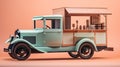 Vintage Model A Type Pickup Truck Coffee Stand