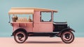 Vintage Model A Type Pickup Truck Food Truck Royalty Free Stock Photo