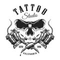 Vintage monochrome tattoo emblem