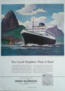 Vintage Moore McCormack Lines Advertisement