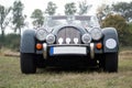 Vintage Morgan car - front view