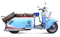 Vintage motor scooter