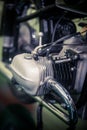 Vintage motorcycle boxer engine Royalty Free Stock Photo