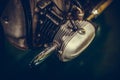 Vintage motorcycle boxer engine Royalty Free Stock Photo