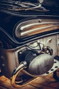 Vintage motorcycle boxer engine Royalty Free Stock Photo