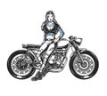 Vintage motorcycle concept Royalty Free Stock Photo