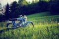 Vintage motorcycle concept. Royalty Free Stock Photo