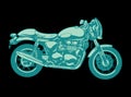 Vintage Motorcycle design Royalty Free Stock Photo