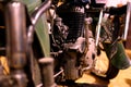 Vintage Motorcycle engine detail, Retro object