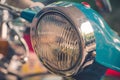 Vintage Motorcycle Headlight Royalty Free Stock Photo