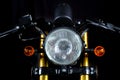 Vintage motorcycle headlights Royalty Free Stock Photo