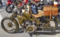 Vintage motorcycle Moto Guzzi Royalty Free Stock Photo
