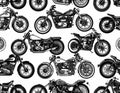 Vintage Motorcycle Pattern Royalty Free Stock Photo