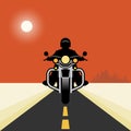 Vintage Motorcycle poster Royalty Free Stock Photo