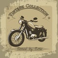 Vintage motorcycle poster Royalty Free Stock Photo