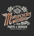 Vintage Motorcycle T-shirt Graphic