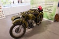 Vintage motorcycle, Ural motorcycle Royalty Free Stock Photo