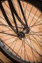 Vintage motorcycle wheel Royalty Free Stock Photo