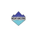 Vintage Mountaineering Logo applied for outdoor and activity logo design inspiration.