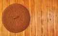 vintage movable food cover made of rattan