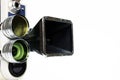 Vintage movie camera with adapter Royalty Free Stock Photo