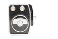 Vintage movie camera isolated on white Royalty Free Stock Photo