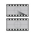 Vintage movie film strip with countdown border vector Royalty Free Stock Photo