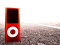 Vintage MP3 Music Player Royalty Free Stock Photo