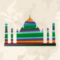 Vintage multicolor Taj Mahal