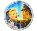 Moscow,Russian Federation - September 23,2017: Vintage music disc with picture. Vogue records company