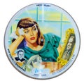 Moscow,Russian Federation - September 23,2017: Vintage music disc with picture. Vogue records company