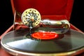 Vintage music record player Royalty Free Stock Photo