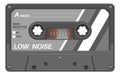 Vintage music tape. Audio cassette case template Royalty Free Stock Photo