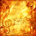 Vintage musical score Royalty Free Stock Photo