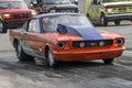 Vintage mustang drag car