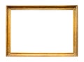 Vintage narrow wooden picture frame cutout Royalty Free Stock Photo
