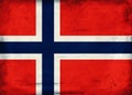 Vintage national flag of Norway background