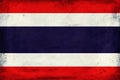 Vintage national flag of Thailand background