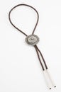 Vintage, Native American Bolo Tie with Concho. Royalty Free Stock Photo