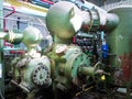 Vintage Natural Gas Compressor Royalty Free Stock Photo