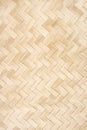 Vintage nature wood woven mat with line zigzag patterns texture for background Royalty Free Stock Photo