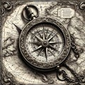 Vintage Nautical Compass Design