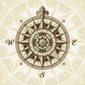 Vintage nautical medieval wind rose Royalty Free Stock Photo